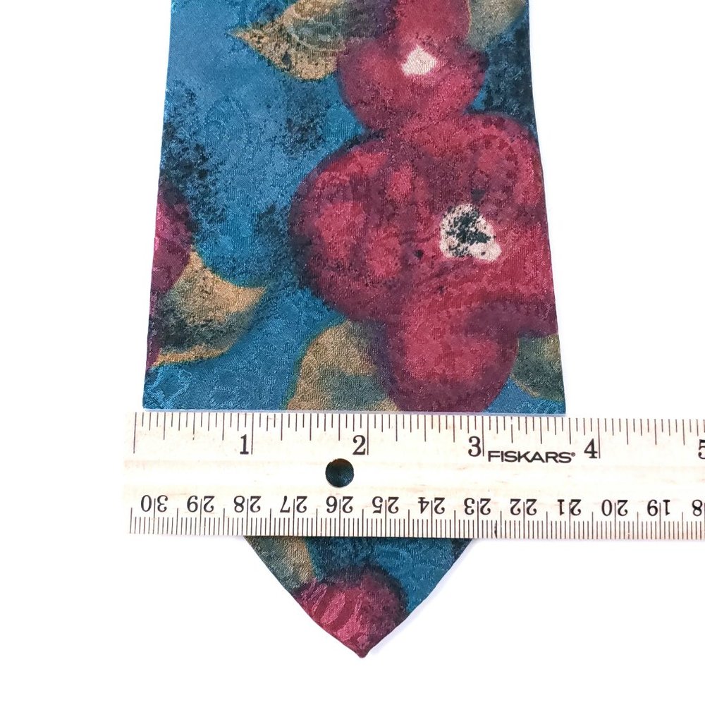 Mikael York Collection Floral Men Necktie 100% Polyester 58x3.75 - NWOT - Picture 4 of 6